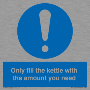 Only fill the kettle with the amount you need